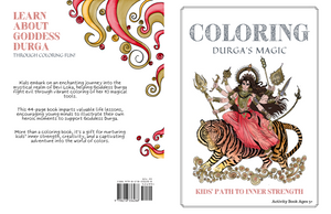 Coloring Durga's Magic: Kids' Path to Inner Strength